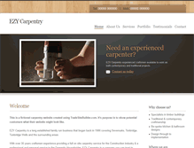 Tablet Screenshot of ezycarpentry.tradesitebuilder.co.uk